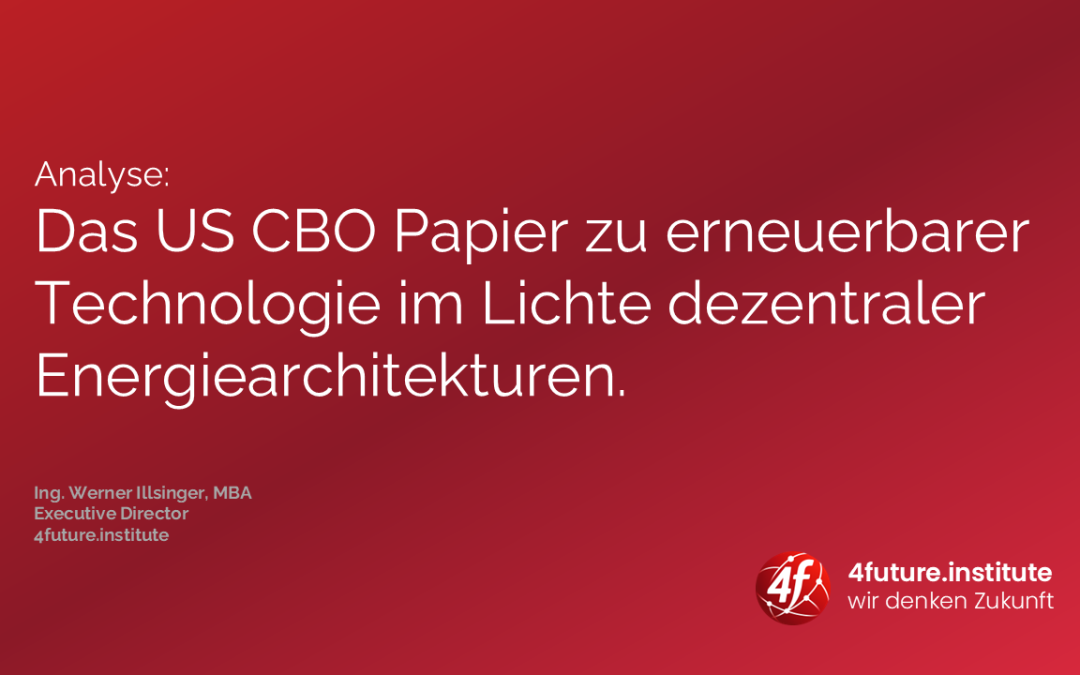 Analyse des CBO Papiers im Licht dezentraler Energiearchitekturen
