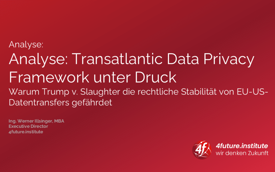 Analyse: Transatlantic Data Privacy Framework unter Druck